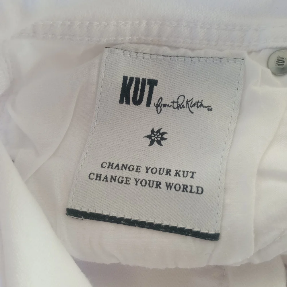 ❌❌SOLD❌❌ Kut From The Kloth Cuffed White Capri Jeans | 6 NWOT - Picture 10 of 10